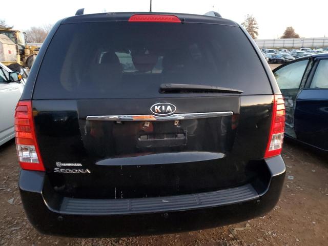 KNDMG4C73C6****** - 2012 KIA SEDONA LX BLACK photo 6