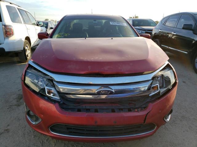 3FAHP0JG1AR416754 - 2010 FORD FUSION SEL RED photo 5