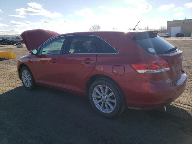 4T3ZA3BB4BU043839 - 2011 TOYOTA VENZA RED photo 2