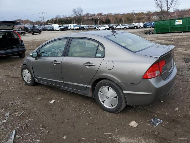 JHMFA362X7S000263 - 2007 HONDA CIVIC HYBR BEIGE photo 2