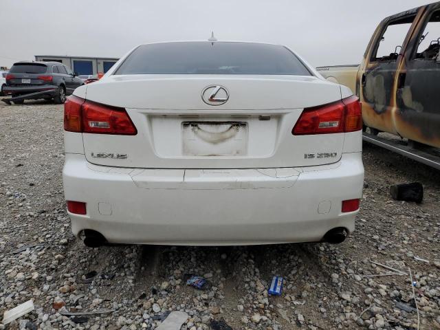 JTHBK262475049432 - 2007 LEXUS IS 250 WHITE photo 6