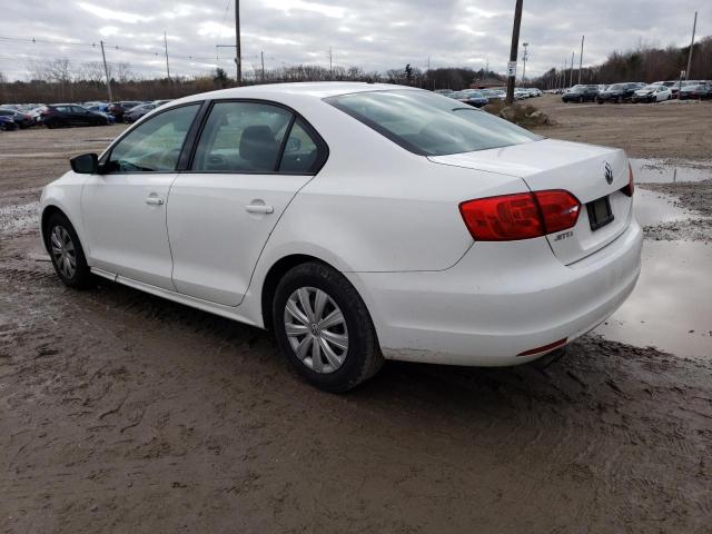 3VW2K7AJ3BM058412 - 2011 VOLKSWAGEN JETTA BASE WHITE photo 2
