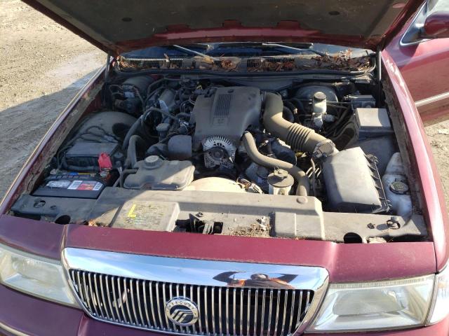 2MEFM74W74X663559 - 2004 MERCURY GRAND MARQ BURGUNDY photo 11