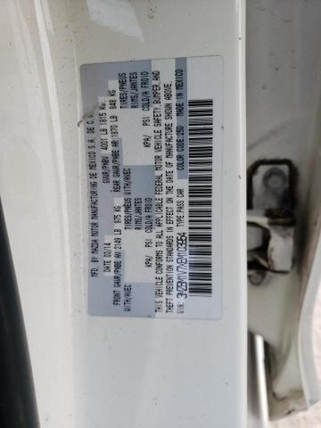 3MZBM1V7XEM103954 - 2014 MAZDA 3 TOURING WHITE photo 12