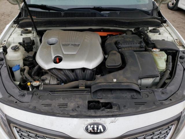 KNAGM4AD5F5089472 - 2015 KIA OPTIMA HYB WHITE photo 11