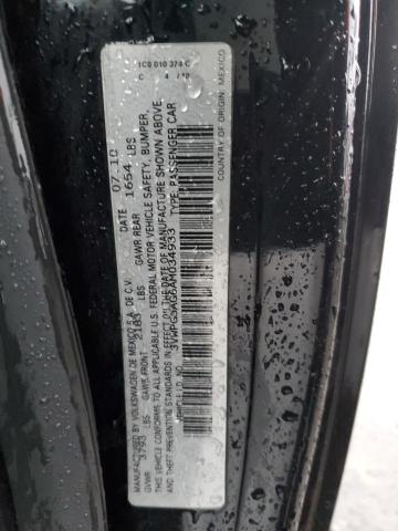 3VWPG3AG6AM034933 - 2010 VOLKSWAGEN NEW BEETLE 黑色 照片 12