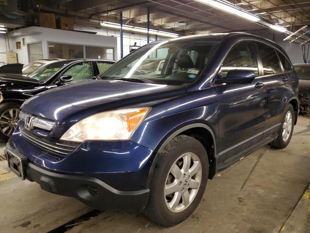 JHLRE48728C034780 - 2008 HONDA CR-V EXL BLUE photo 1