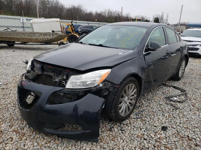 2G4GS5EV8D9220553 - 2013 BUICK REGAL PREM BLACK photo 2