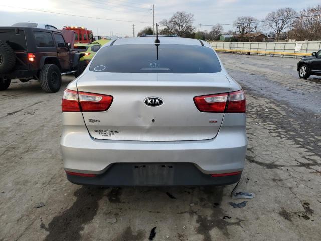 KNADM4A3XG6634698 - 2016 KIA RIO LX SILVER photo 6