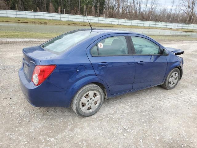 1G1JB5SH5D4156184 - 2013 CHEVROLET SONIC LS BLUE photo 3