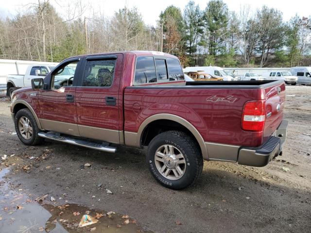 1FTPW14576KC21245 - 2006 FORD F 150 RED photo 2