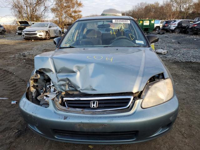 2HGEJ661XYH572787 - 2000 HONDA CIVIC BASE TURQUOISE photo 5