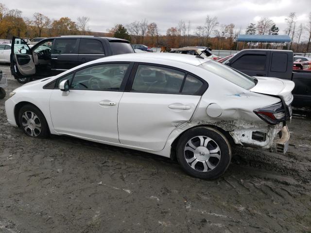 19XFB4F32FE001745 - 2015 HONDA CIVIC HYBR WHITE photo 2