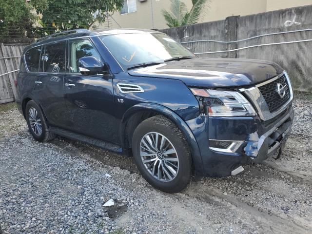 JN8AY2BA9N9393227 - 2022 NISSAN ARMADA SL BLUE photo 4