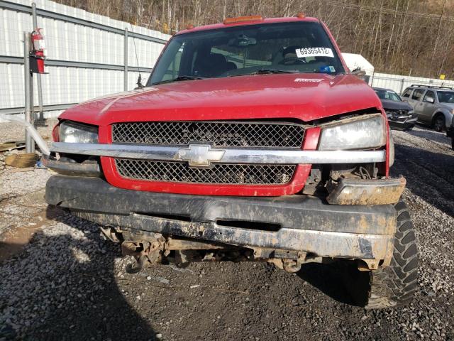 1GCHK291X4E102967 - 2004 CHEVROLET SILVERADO RED photo 5