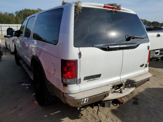 1FMSU45P04ED08302 - 2004 FORD EXCURSION WHITE photo 2