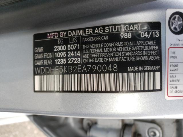 WDDHF5KB2EA790048 - 2014 MERCEDES-BENZ E 350 BLUE photo 12