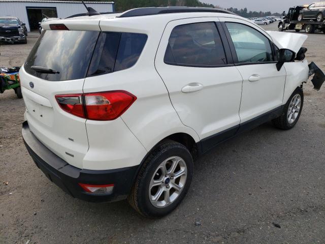 MAJ3S2GE6LC342470 - 2020 FORD ECOSPORT S WHITE photo 3