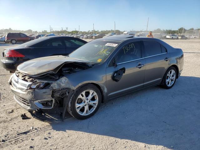 3FAHP0JA3CR229059 - 2012 FORD FUSION SEL GRAY photo 1