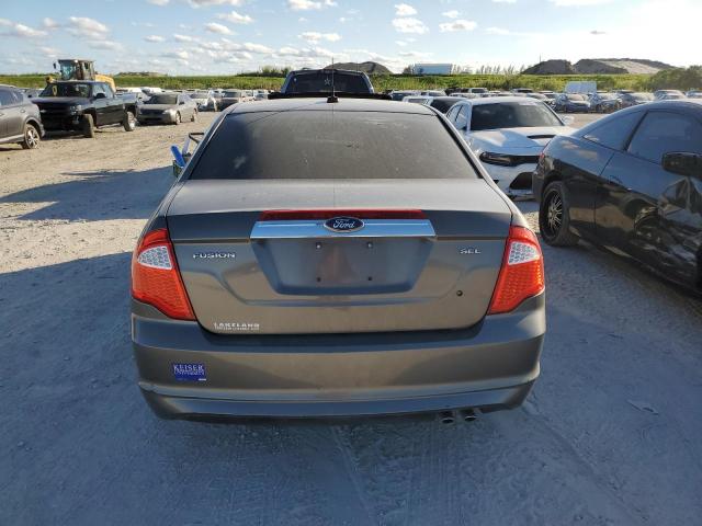 3FAHP0JA3CR229059 - 2012 FORD FUSION SEL GRAY photo 6