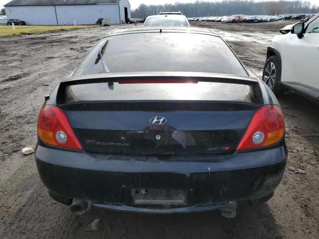 KMHHN65F73U102425 - 2003 HYUNDAI TIBURON GT BLACK photo 6