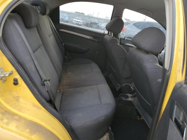 KL1TD56637B148420 - 2007 CHEVROLET AVEO BASE YELLOW photo 10