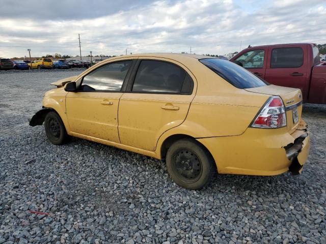 KL1TD56637B148420 - 2007 CHEVROLET AVEO BASE YELLOW photo 2