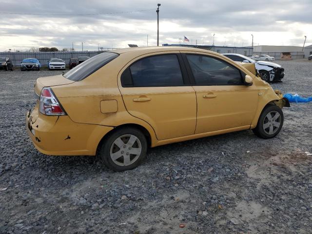 KL1TD56637B148420 - 2007 CHEVROLET AVEO BASE YELLOW photo 3