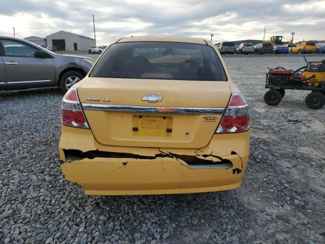 KL1TD56637B148420 - 2007 CHEVROLET AVEO BASE YELLOW photo 6