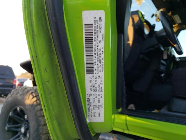 1C4AJWAG9DL538104 - 2013 JEEP WRANGLER S GREEN photo 12