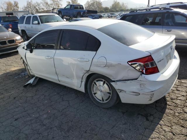 2HGFB2F60CH553583 - 2012 HONDA CIVIC HF WHITE photo 2