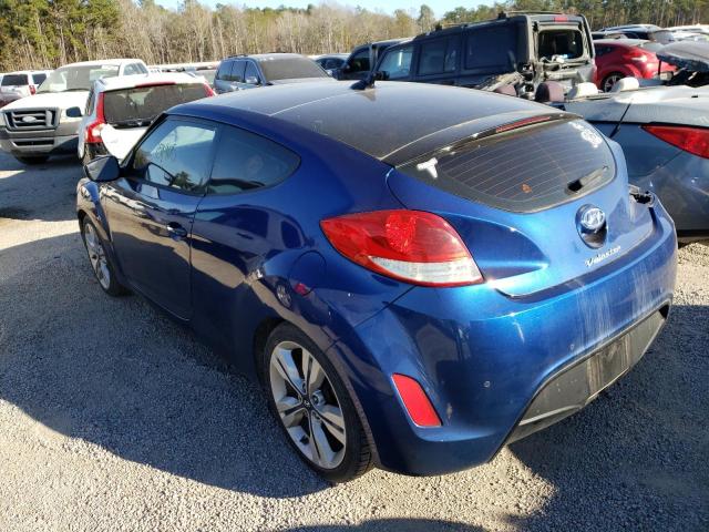 KMHTC6AD8GU258239 - 2016 HYUNDAI VELOSTER BLUE photo 3