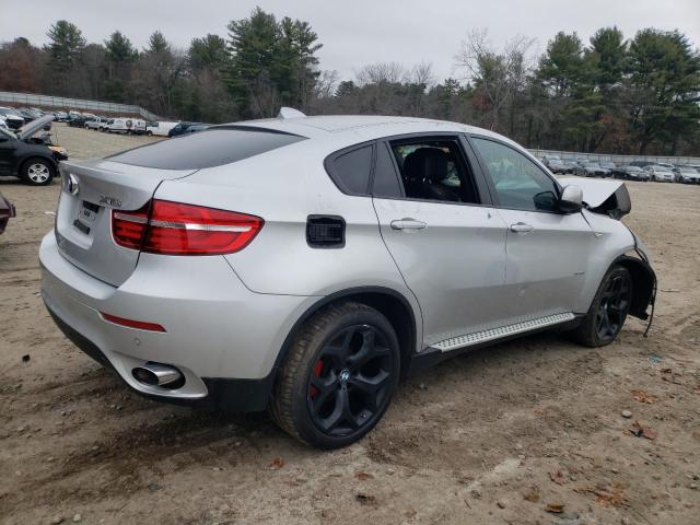 5UXFG2C55E0H10514 - 2014 BMW X6 XDRIVE3 SILVER photo 3