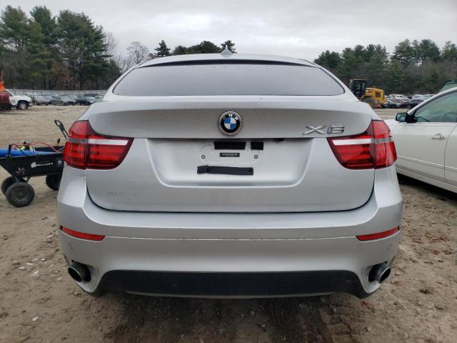 5UXFG2C55E0H10514 - 2014 BMW X6 XDRIVE3 SILVER photo 6