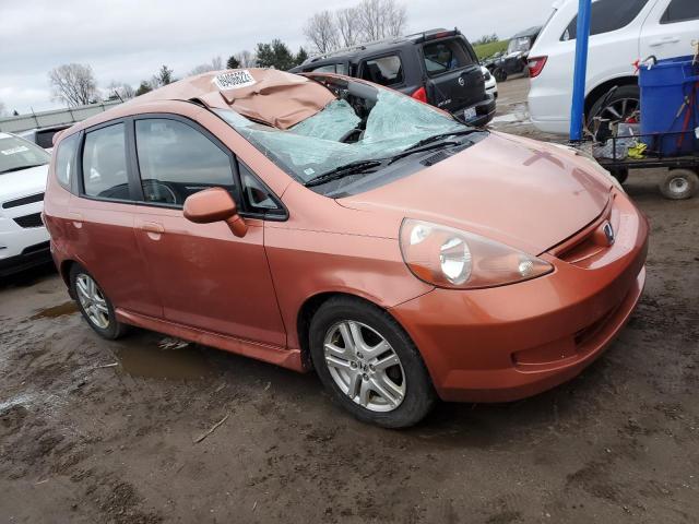 JHMGD386X7S038183 - 2007 HONDA FIT S Narıncı foto 4