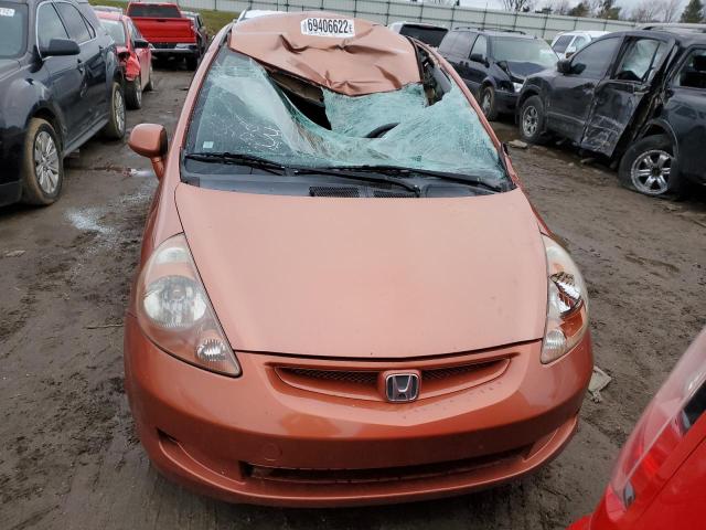 JHMGD386X7S038183 - 2007 HONDA FIT S Narıncı foto 5