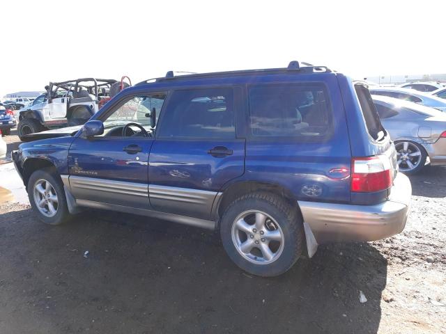 JF1SF65522H713782 - 2002 SUBARU FORESTER S BLUE photo 2