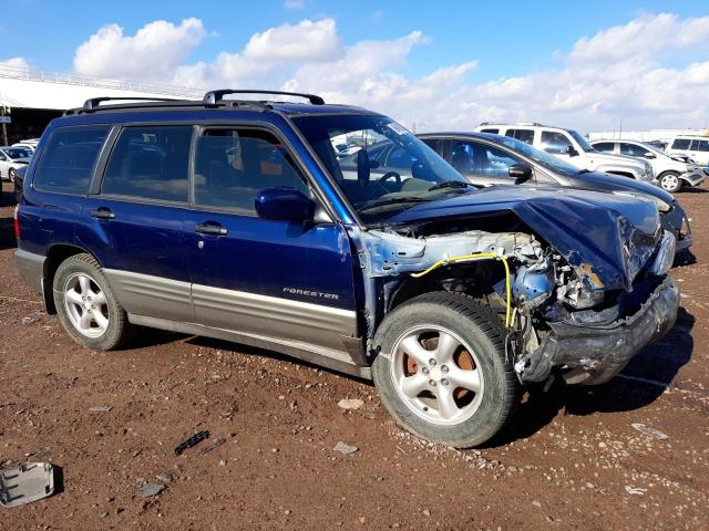 JF1SF65522H713782 - 2002 SUBARU FORESTER S BLUE photo 4
