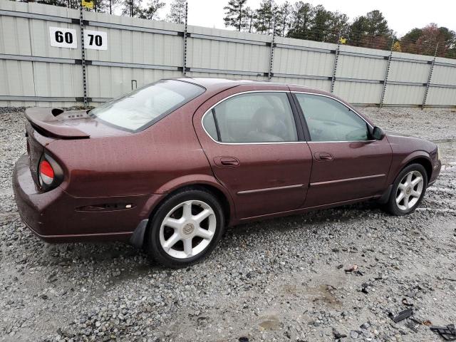 JN1CA31D8YT523213 - 2000 NISSAN MAXIMA GLE MAROON photo 3