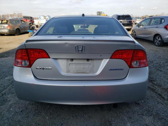 JHMFA362X7S015829 - 2007 HONDA CIVIC HYBR SILVER photo 6