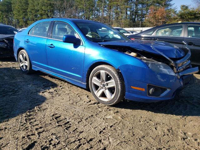 3FAHP0KC2BR152523 - 2011 FORD FUSION SPO BLUE photo 4