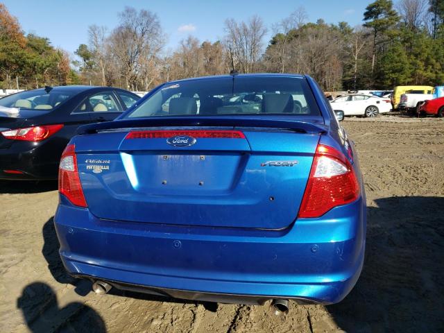 3FAHP0KC2BR152523 - 2011 FORD FUSION SPO BLUE photo 6