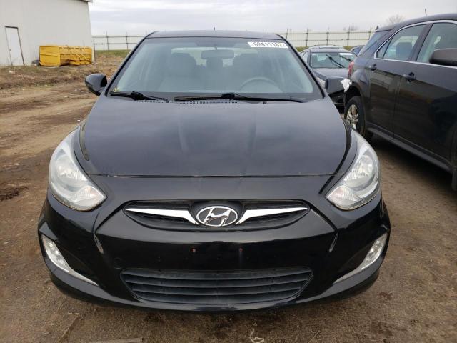 KMHCU4AE6DU462284 - 2013 HYUNDAI ACCENT BLACK photo 5