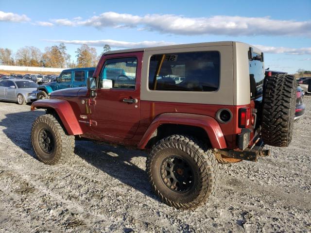 1J4FA54118L644845 - 2008 JEEP WRANGLER S MAROON photo 2