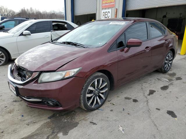 19XFB2F98FE220198 - 2015 HONDA CIVIC EXL 勃艮第红 照片 1