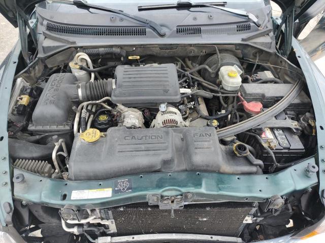 1B7HG48N92S717719 - 2002 DODGE DAKOTA QUA GREEN photo 11