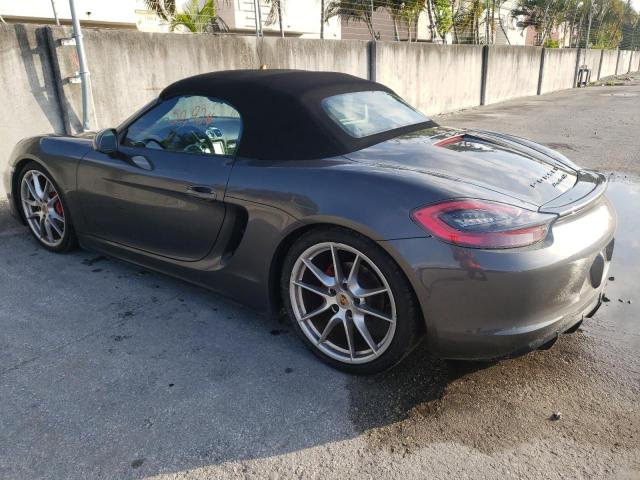 WP0CB2A88FK****** - 2015 PORSCHE BOXSTER S GRAY photo 2