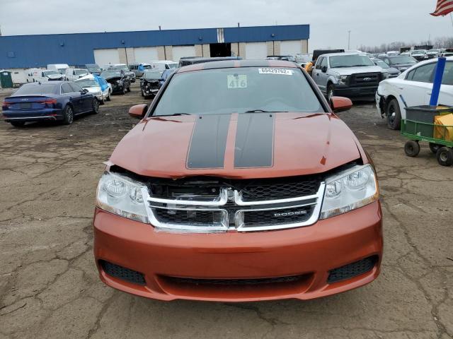 1C3CDZCB4CN161899 - 2012 DODGE AVENGER SX ORANGE photo 5