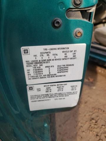 1G2NE12M4WC741311 - 1998 PONTIAC GRAND AM S GREEN photo 12
