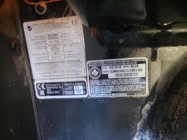 3JBKGAN24JJ001188 - 2018 CAN-AM COMMANDER WHITE photo 10